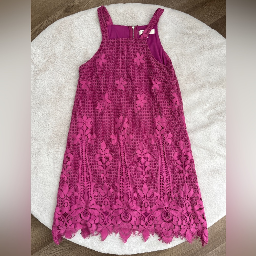 Pink laced dress